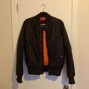 Black Bomber Jacket Urban Classic SMALL
